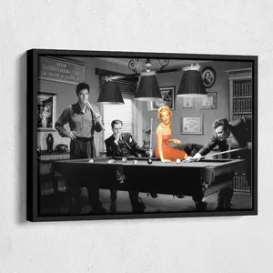 Marilyn Monroe Poster Billiard