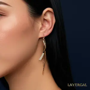 LG124 Sparkle Drop Earrings hand made fashion jewelery