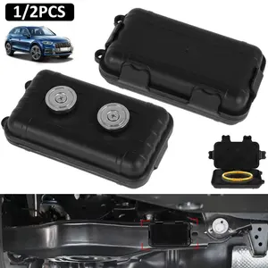 2 Pack Magnetic Key Holder Box, Car Key Protector, Waterproof & Dustproof Hide-a-Key Case with Strong Magnetic Base for Car and Under-Vehicle Mounting, Secure Spare Key Storage for Home, Office, Outdoor Travel, and Emergency Access
