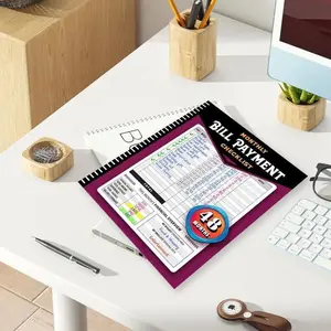 Financial Planner Folder 48 Month Budget & Bill Payment Tracker Monthly Expenditure Records Durable Paper Family Budget Log for Efficient Home Office Management Free Delivery Nationwide Daily Notebook