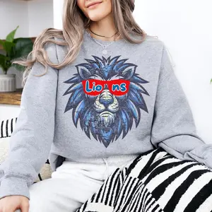 Vintage Detroit Liions Sweatshirt, Lions Sweatshirt, Retro Lions Sweatshirt, Lions Fan Gifts, Jared Goff, Lions Game Day