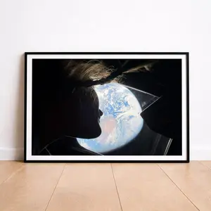 Artemis 2 Orion Window Earth Photo Poster, Christina Koch Artemis II Wall Art, Orion Spacecraft Apparel