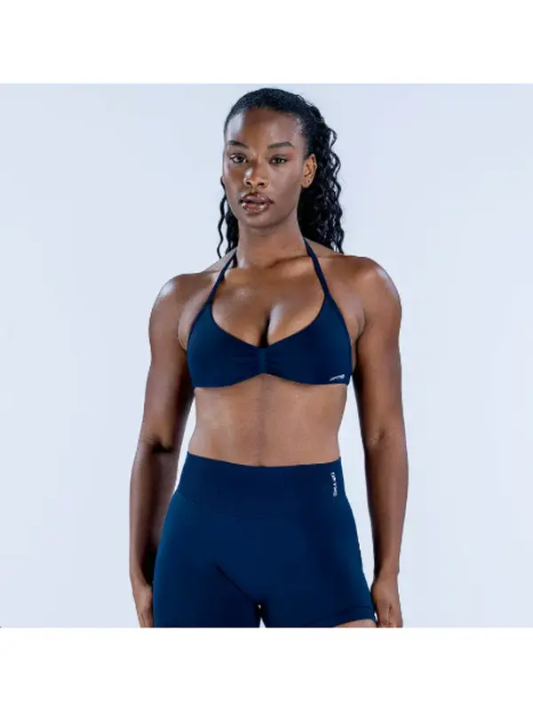 (With Logo) DF High Waist Tummy Contro Biker Shorts -Seamles Ruched Hater Sports Bra for Women's Gym Training Quick Dry Compression Fitness Set