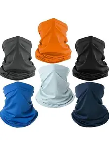 6-Pack Cooling Neck Gaiter & Face Mask UV Sun Protection Breathable Bandana for Men & Women | Outdoor Sports & Cycling