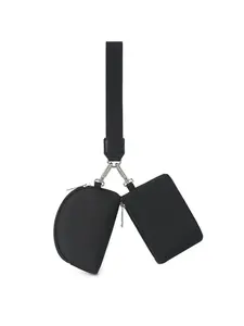 Dual Pouch Wristlet With Zipper Wristlet Keychain Wallet for Women, Small And Portable for Storing Cards, Keys, Cash