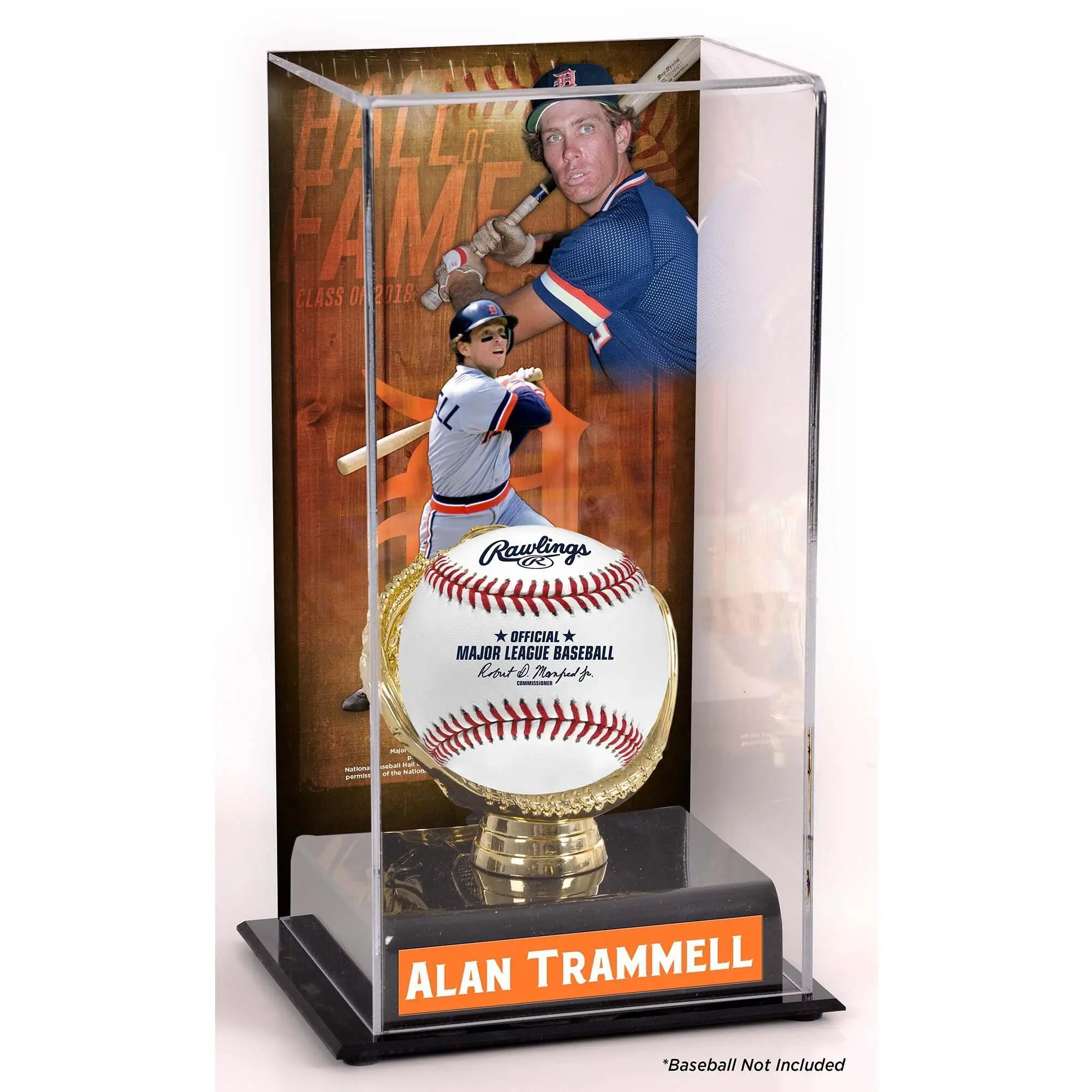 Alan Trammell Detroit Tigers Hall of Fame Sublimated Display Case with Image