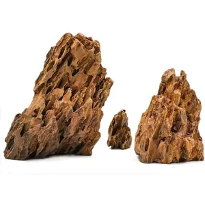 Dragon Rock Carefully Selected Mixed Sizes, Decorative Aquarium Rocks, Aquarium Stones for Fish Tank (10lb-Extra Large)
