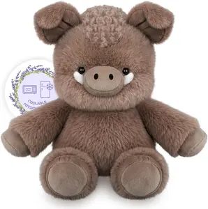 9'' 1.2Ib Wild Boar Weighted Plush Heat Patches, Heatable & Coolable Lavender Heating Pad, Warm Gift Ideas