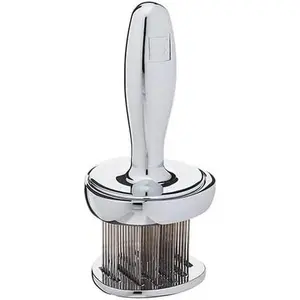 Impressor meat tenderizer and flavor infuser meat preparation kitchen tool
