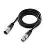Fifine XLR Microphone Cable (L9, L9C) - 1.8m/3m (5.9ft/9.8ft) Balanced 3-Pin XLR Male-Female Connectors, Secure Metal Latch, Signal Shielded, Compact, Distortion-Free Stable Signal Transmission, Crystal-Clear Audio, Black for Content Creators' Audio Gear