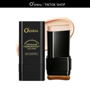 O'CHEAL 6-color Dual - Ended Eraser Foundation Stick -Multi - Use Concealer & Highlighter for Acne Marks , Nose Contour Flawless Makeup Finish - Versatile Cosmetic Tool , daily gift,#Summervibes