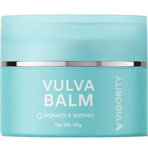 Vigority Vulva Balm: Vaginal Moisturizer for Women, Relieves Dryness, Itch, Odor & Irritation, Menopause Support with Beeswax, Shea Butter, Emu Oil