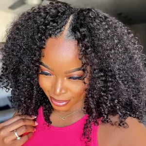 [ V Part Wig ] Midulla V Part Glueless Wigs No Leave Out Short Curly Wigs Human Hair Protective Styles Upgrade U Part Wig Summervibes
