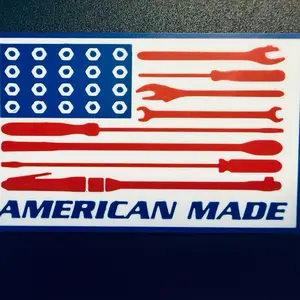 ColKy Designs American Made Flag Magnet Patriotic Tool Design for Toolboxes & Garage Decor 90mm x 55mm 3D Printed PLA Construction Magnetic Decoration Gift