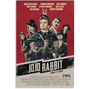 Room Posters Classic Movie Jojo Rabbit Movie Posters Cool Artwork Wall Art Home Decor Gift Ideas Poster Decorative Painting Canvas Wall Art Living Room Posters Bedroom Painting