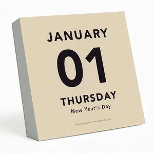 2026 Large Text Daily Calendar with Big Dates for Easy Reading, Great for Home Office, Hanging Wall Calendar, Ideal Gift for Her Him