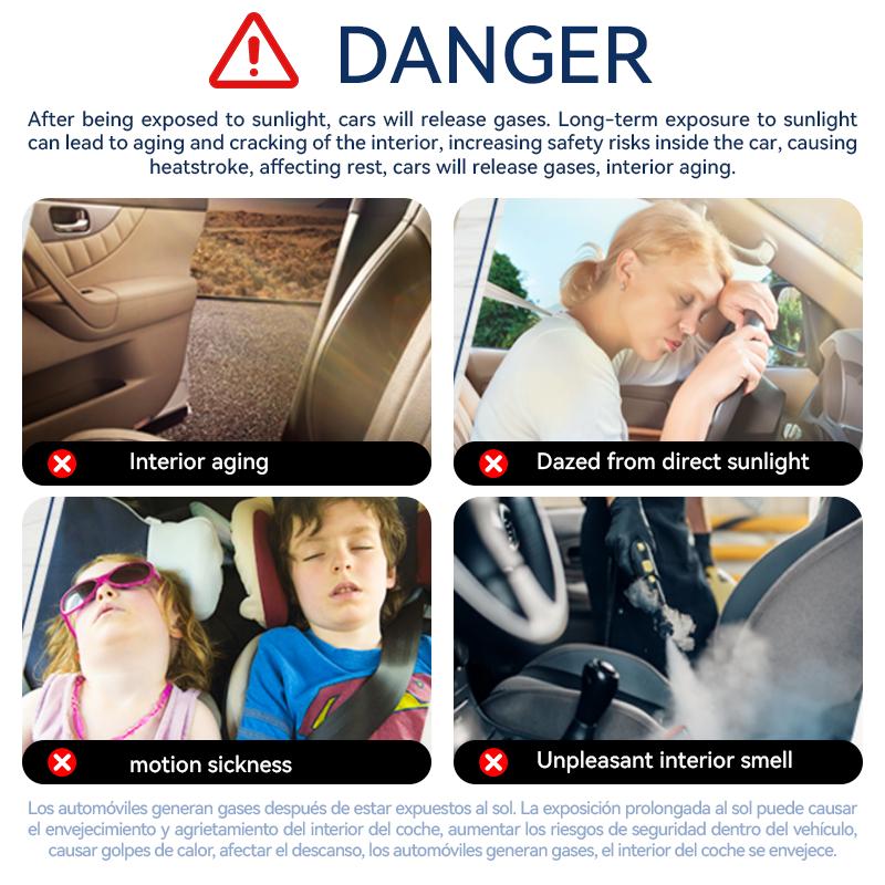 Universal UV-Blocking Car Windshield Sunshade – Foldable & Portable for Sedans, SUVs, and MPVs, Blocks Heat & UV Rays,Greenish-white,Please specify the vehicle model, size, and color in the order notes.