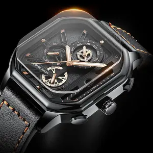 Precision Engineered: A 42mm Chronograph with Six-Hand Display and Scratch-Resistant Sapphire Crystal.