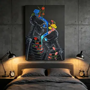 Modern Unframed Canvas Wall Art, 2D Waterproof Creative Print Poster, Home Decor Hanging Canvas, No Frame, Only Canvas