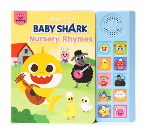 Baby Shark Nursery Rhymes 10 Button Sound Book, Pinkfong Baby Shark Children's Early Learning Books, Interactive Learning Books for Toddlers, Learning & Education Toys, Baby Shark Gifts for Kids