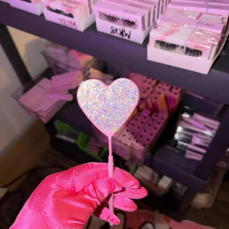 Heart Bling Lash Mirror