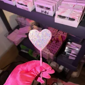 Heart Bling Lash Mirror