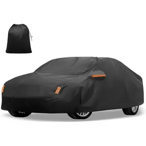 STYRKE Car Cover for Toyota Camry 2007-2022 210D-PU Outdoor Full Car Cover All Weather with Door Zipper for Waterproof Windproof Sun Rain Snow Protection