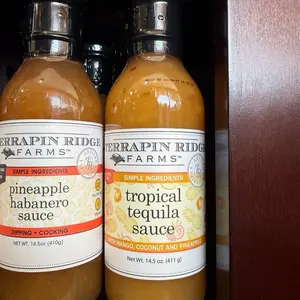 Terrapin Ridge Farms Tropical Tequila Sauce with Mango Coconut and Pineapple 14.5 oz Simple Ingredients Dipping Cooking