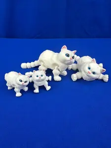 3D-Printed Articulating Cat – Playful, Stylish, and Full of Charm! Decor Gift