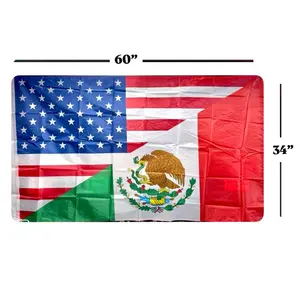 USA/Mexico Flag
