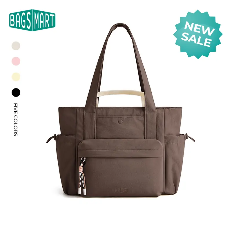 【NEW IN】BAGSMART Tote Bag for Women, Duffle Bag with Luggage Straps, Gym Bag, Everyday Bag with Multi Compartment, Handbag Tote Bag for Work/Travel/Exercise/Outdoor Activities tiktokshopstockup