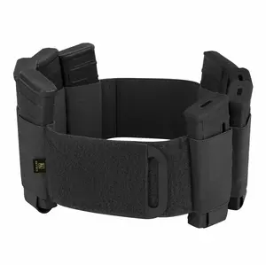 KRYDEX Tactical Elastic Cummerbund for JPC CPC LBT FCPC Slicker with 8 AR M4 556 Pouches 500D Nylon Fabric Hook and Loop Closure for Paintball and Outdoor Combat