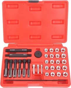 33PCS Glow Plug Cylinder Head Metric Thread Repair Kit 8mm / 10mm / 12mm