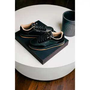 Herman 3 Leather & Hi-Abrasion Suede — Black N Tan