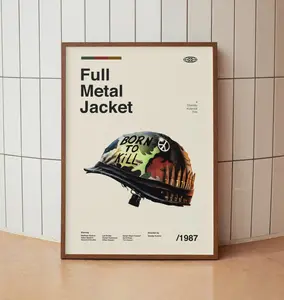 Full Metal Jacket Poster Wall Art Decor for Room Aesthetic Home Decoration Modern Trendy Design Gift Idea