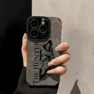 Wolf Head Hunter Style Phone Case! Wild charm, high-quality faux leather material with stain-resistant, thickened, anti-slip design, compatible with iPhone 17/16/15/14/13/12/11/X/XS/XS Max. It's the perfect holiday gift for friends, family, or yourself.