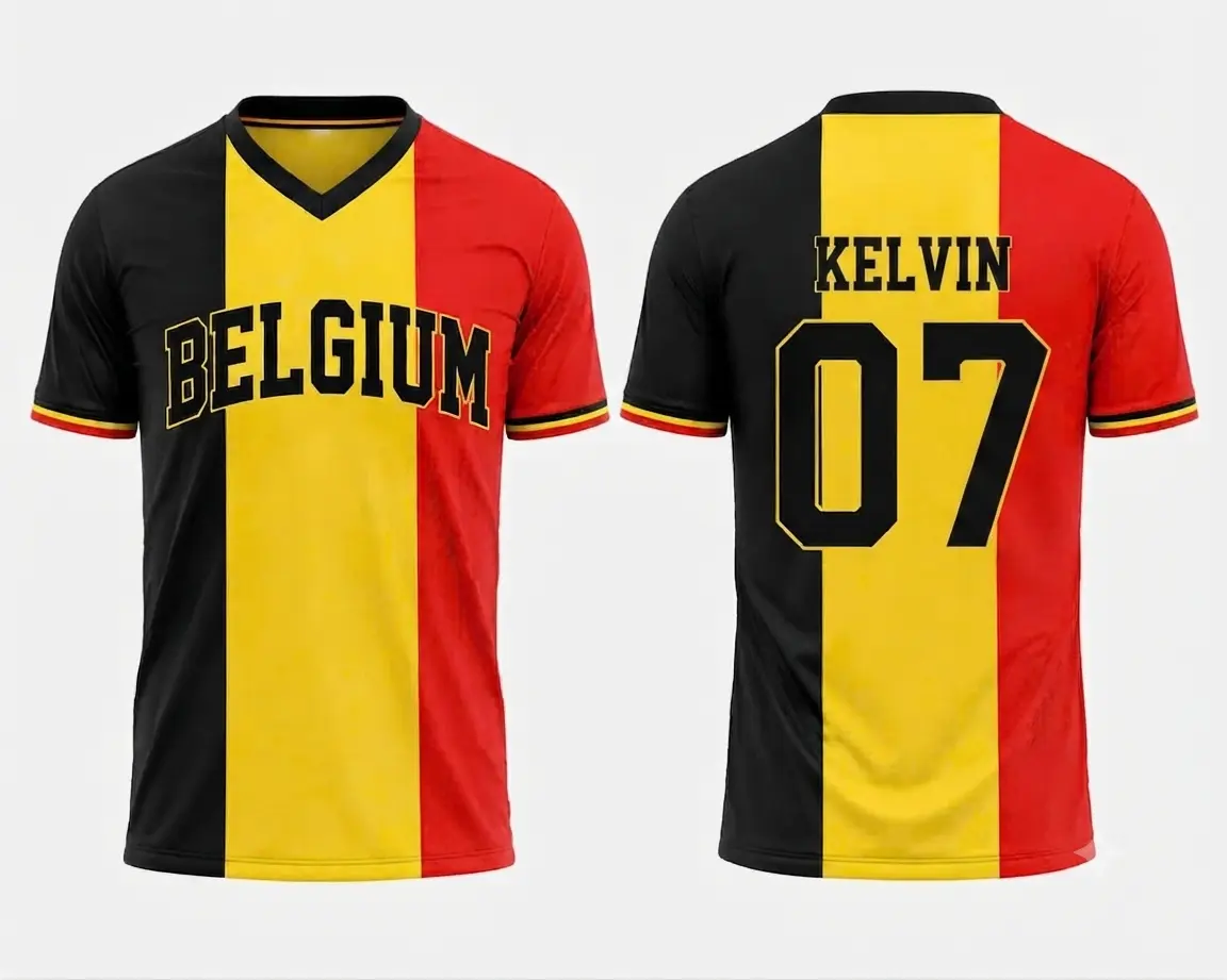 Belgium National Pride Premium Soccer Jersey, Red Devils Edition 2026 W.C. Family Kids Youth Matching Sizes, High-Quality Breathable Fabric, Gift for Future Champions, Training & Celebration