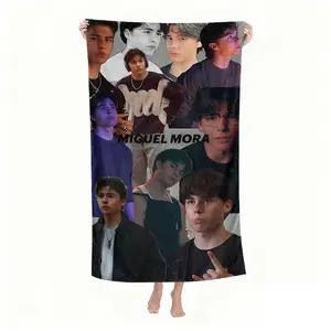 A Miguel mora beach towel, beach towel, camping beach towel, suitable for seaside vacation, beach play, photo props, seaside vacation crowd perfect travel significant other, New Year, Christmas gifts the best gift.