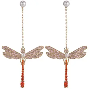 Vintage Dragonfly Earrings
