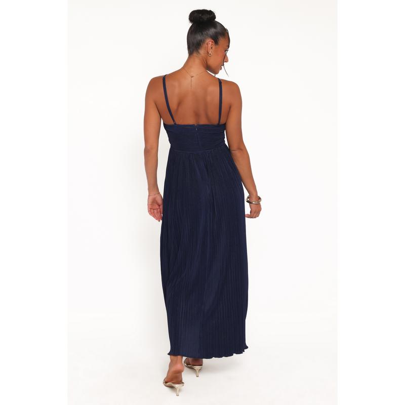 Polly Halterneck Maxi Dress - Navy