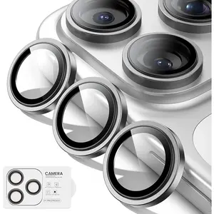 for  17 Pro Max/ 17 Pro Lens Protector,[Shatterproof 9H Tempered Glass] [1:1 Invisible Ultra Clarity Cover,Gray