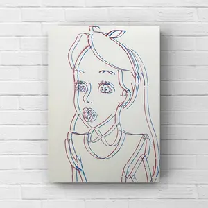 3D Girl Spay Paint Art Original