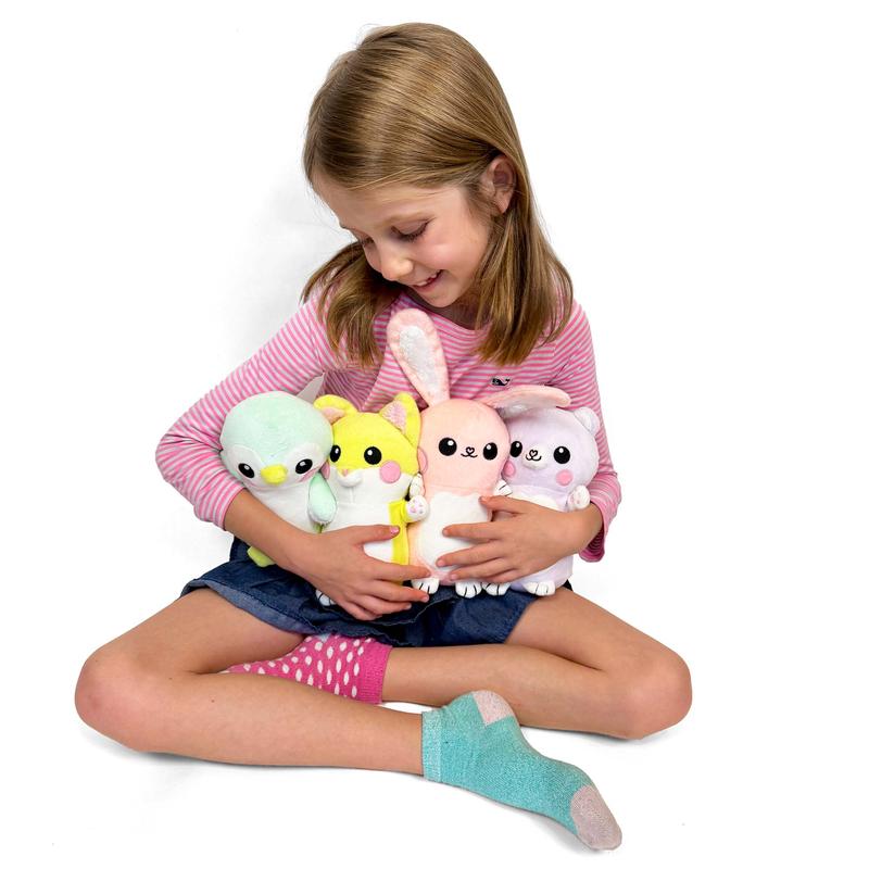 GlowBabies Small Magical Mini Plushes 100% Glow-in-the-Dark With Bolderglow Light Pen Included Mess-Free Fun for Kids Ages 3+