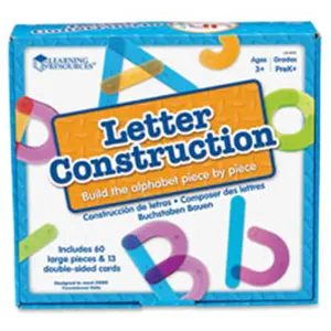 Learning Resources Small Animal Alphabet Construction Activity Set - Small Animal Pet Toy with Activity Cards, Letter Pieces, Visual Learning Materials, Early Learning Supplies