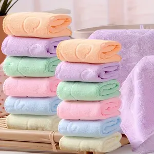 Bear Print Waffle Towel, Coral Fleece Square Towel, Super Soft Face Cloth, High Absorbent Home Bathroom Towel, Multi-Functional Cleaning Cloth, Absorbent Breathable Towel