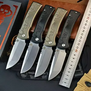 New Redemption Blade 229 Aluminum Alloy Folding Knife D2 Steel Outdoor Camping EDC Tactical Pocket Blade Sharp Blade Survival Practical Men's Gift