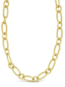 Textured Oval Link Chain