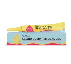 BASE LABORATORIES Keloid Bump Removal Gel | Natural Piercing Bump Treatment & Keloid Scar Gel | Keloid Scar Removal for all Scars, Keloids & Piercing Bumps | Soothing Piercing Aftercare | 2 oz