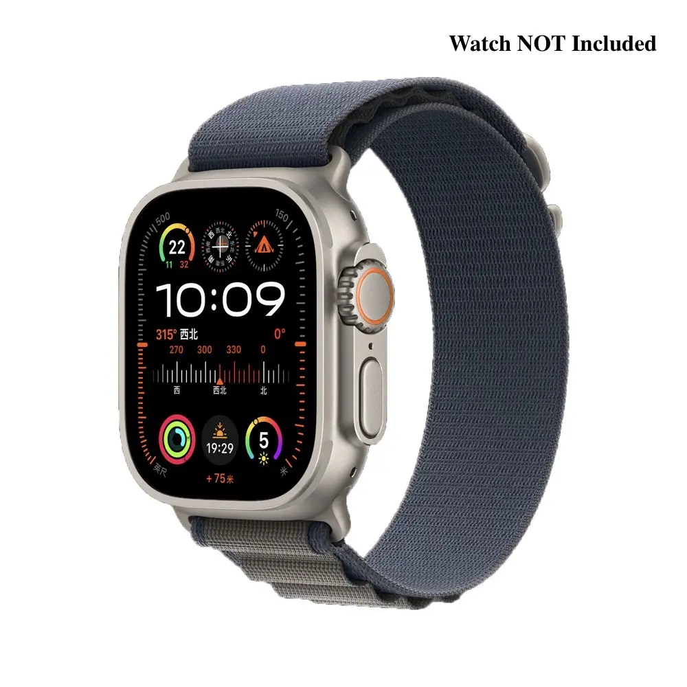 Recycled Nylon C-Hook Solo Loop Replacement Smart Watch Straps Combo A, Adjustable Corrosion-Resist Seamless Stitching Straps, Soft Touch for Long Wear, Recyclable Nylon Supports Eco Choices, Fits 49mm/46mm/45mm/44mm Watches for Adults