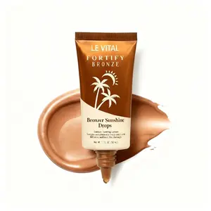LE VITAL Sunless Tanning Lotion 50ml – Natural Bronzer Sunshine Glow, Fast-Absorbing Self Tanner for  Body, Non-Greasy Streak-Free Formula, Gentle UV-Free Tanning Cream for a Healthy Sun-Kissed Look